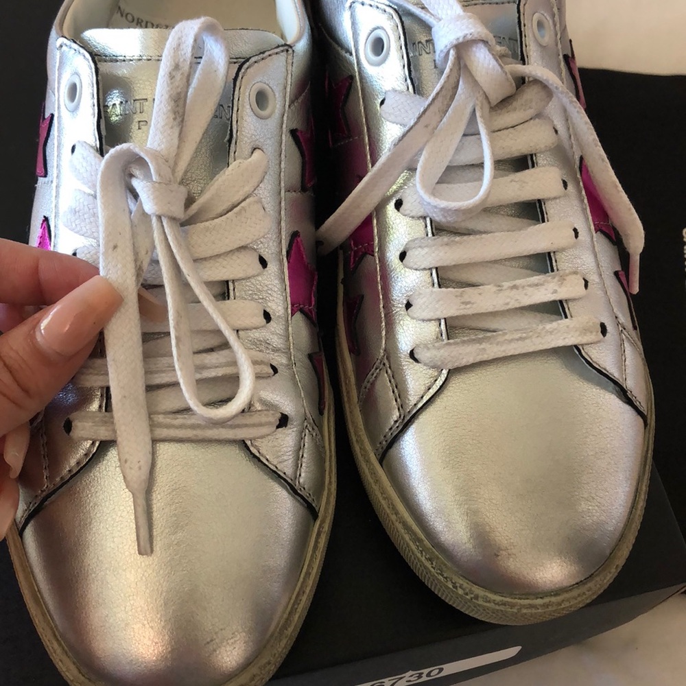 🛑 SOLD❗️NEW Saint Laurent SL06 20 Star Sneakers - Picture 5 of 7